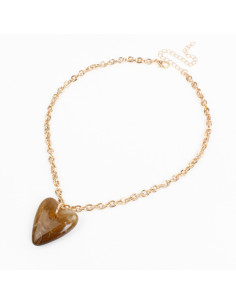 Collar de Cadena y Dije de Acrílico