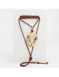 Collar de Gamuza con dije | Infinita Moda