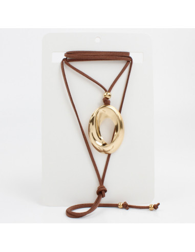 Collar de Gamuza con dije | Infinita Moda
