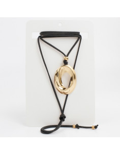 Collar de Gamuza con dije | Infinita Moda