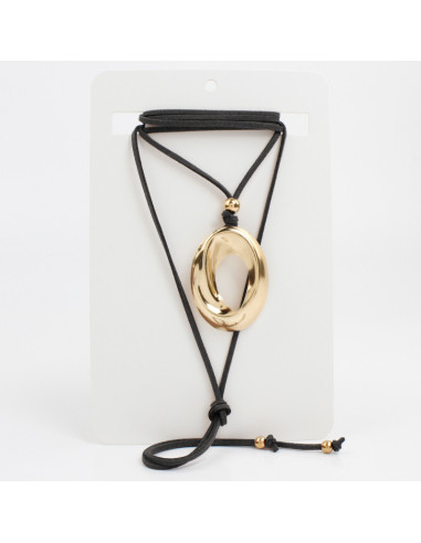 Collar de Gamuza con dije | Infinita Moda