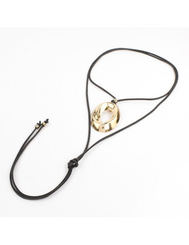 Collar de Gamuza con dije | Infinita Moda