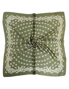 Pañuelo Paisley Spiral Green (70x70)
