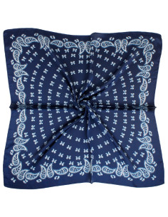 Pañuelo Paisley Spiral Blue (70x70)