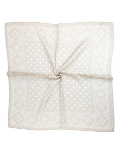 Pañuelo Dots Frame Sand (70x70)