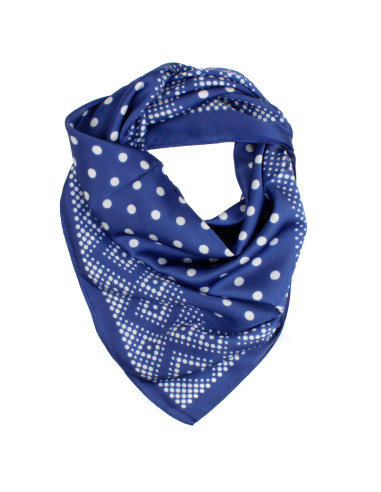 Pañuelo Dots Frame Blue (70x70)