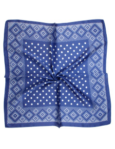 Pañuelo Dots Frame Blue (70x70)