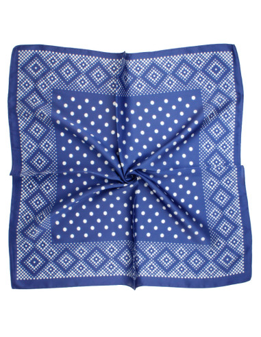 Pañuelo Dots Frame Blue (70x70)