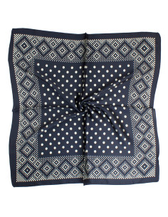 Pañuelo Dots Frame Black (70x70)