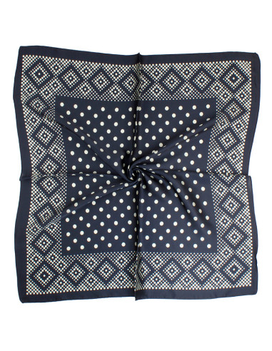 Pañuelo Dots Frame Black (70x70)