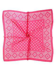 Pañuelo Dots Frame Pink (70x70)