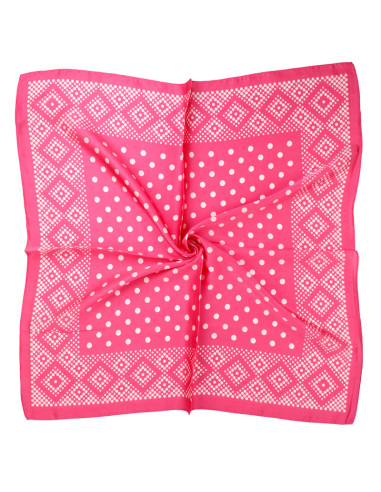 Pañuelo Dots Frame Pink (70x70)
