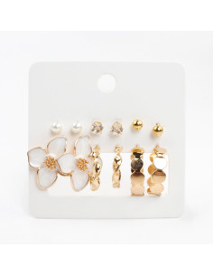 Aros Set x6 Dorados