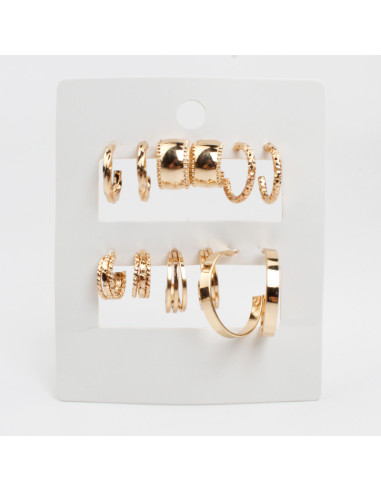 Aros Set x6 Dorado (M4948)
