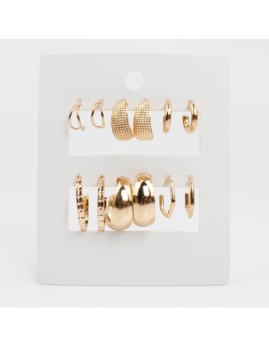 Aros Set x6 Dorado (M4949)