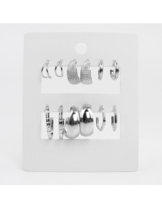 Aros Set x6 Níquel (M4949)