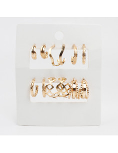 Aros Set x6 Dorado (M4950)