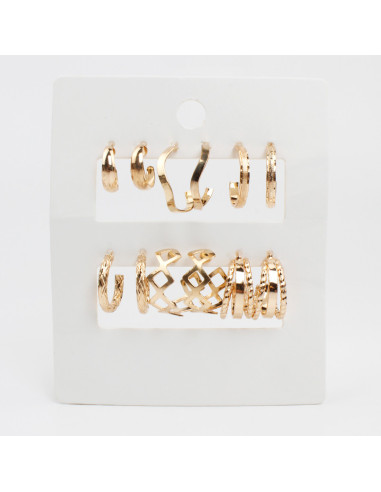 Aros Set x6 Dorado (M4950)