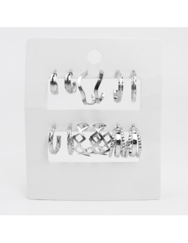 Aros Set x6 Níquel (M4950)