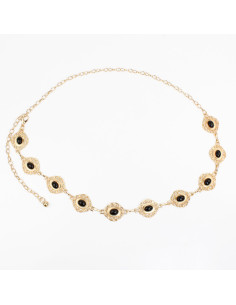 Cinturón de Cadena Organic Boho Gold