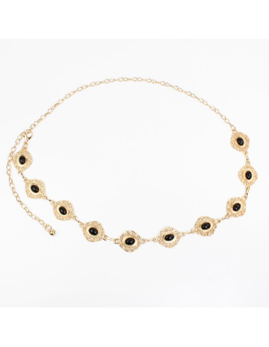 Cinturón de Cadena Organic Boho Gold