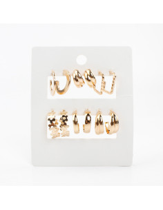 Aros Set x6 Dorado (M4951)