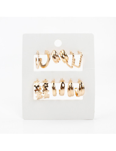 Aros Set x6 Dorado (M4951)