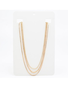 Collar Triple de Cadenas | Infinita Moda