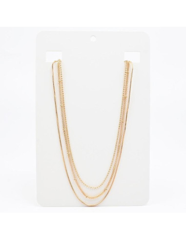 Collar Triple de Cadenas | Infinita Moda