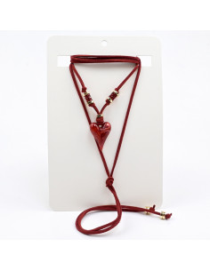 Collar Corbatero de Gamuza
