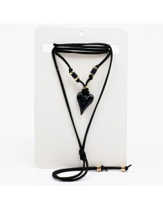 Collar Corbatero de Gamuza