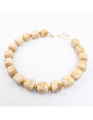 Collar de Cuentas Acrílicas | Infinita Moda|