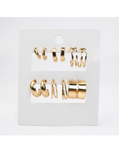 Aros Set x6 Dorado (I7577)