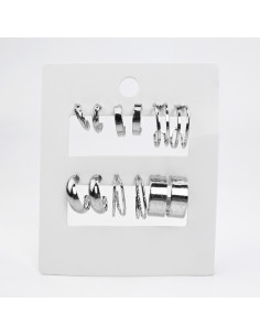 Aros Set x6 Níquel (I7577)