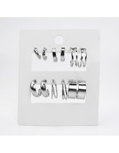 Aros Set x6 Níquel (I7577)