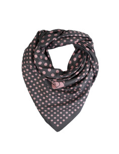 Pañuelo XXL Dots Grey Pink