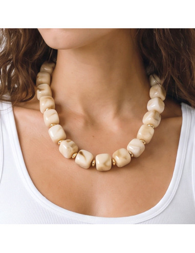 Collar de Cuentas Acrílicas | Infinita Moda|