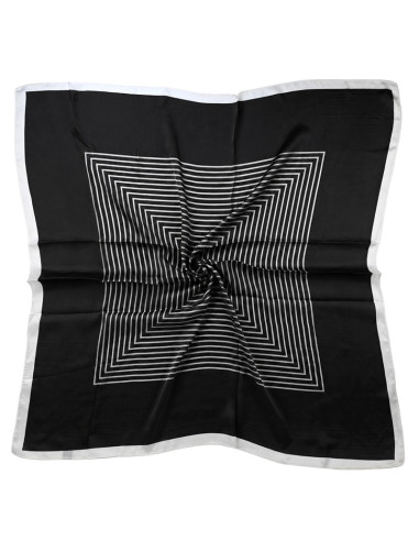 Pañuelo XXL Lines Frame Black