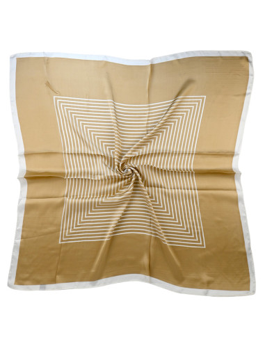 Pañuelo XXL Lines Frame Cinnamon