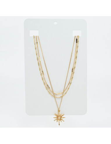 Collar Triple de Cadenas | Infinita Moda