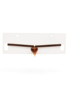 Choker de Gamuza y Acrílico | Infinita Moda