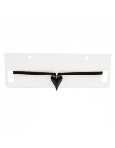 Choker de Gamuza y Acrílico | Infinita Moda