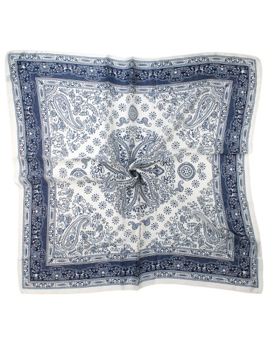Pañuelo Paisley  Frame White (70x70)