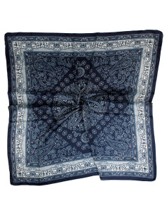 Pañuelo Paisley  Frame Blue(70x70)