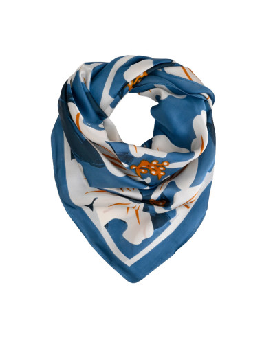 Pañuelo Hibiscus Blue (70x70)
