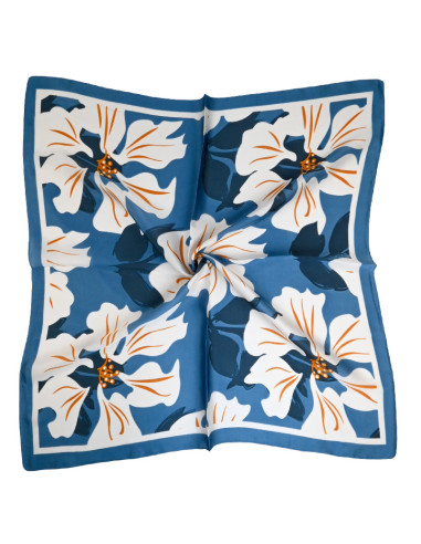 Pañuelo Hibiscus Blue (70x70)