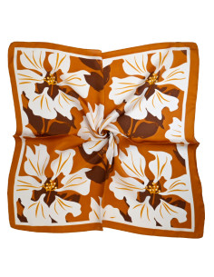 Pañuelo Hibiscus Cinnamon (70x70)