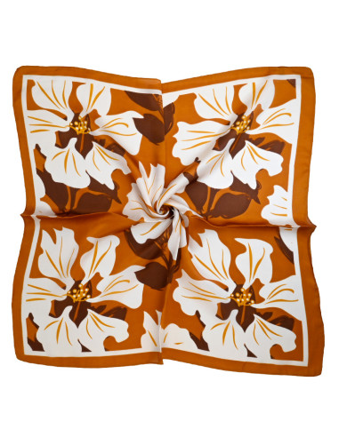 Pañuelo Hibiscus Cinnamon (70x70)