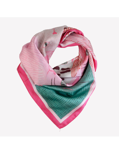 Pañuelo Kitten Pink (70x70)