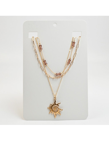 Collar Triple de Cadenas | Infinita Moda